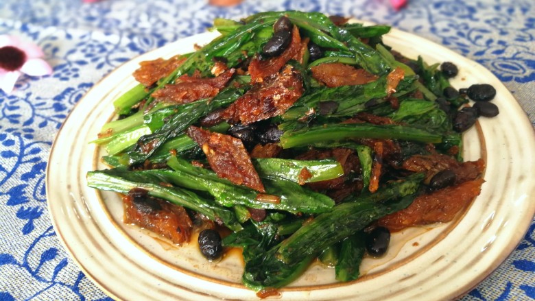 豆鼓鲮鱼油麦<span style="color:red">菜</span>