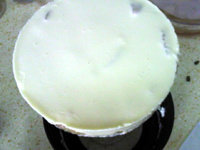 糖水桃子冻芝士,脱模,