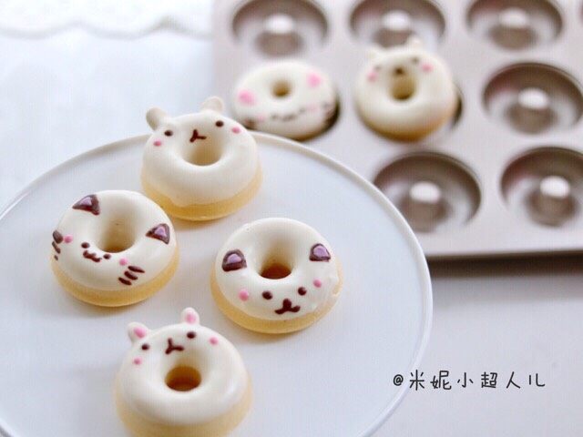 家有烤箱+萌宠甜甜圈,兔子,小熊和猫咪~