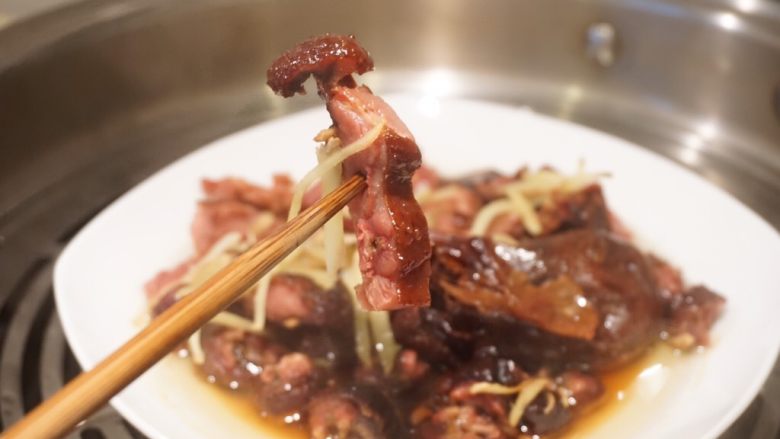 酱鸭菜泡饭,时间自行控制,以筷子轻松戳进去为准