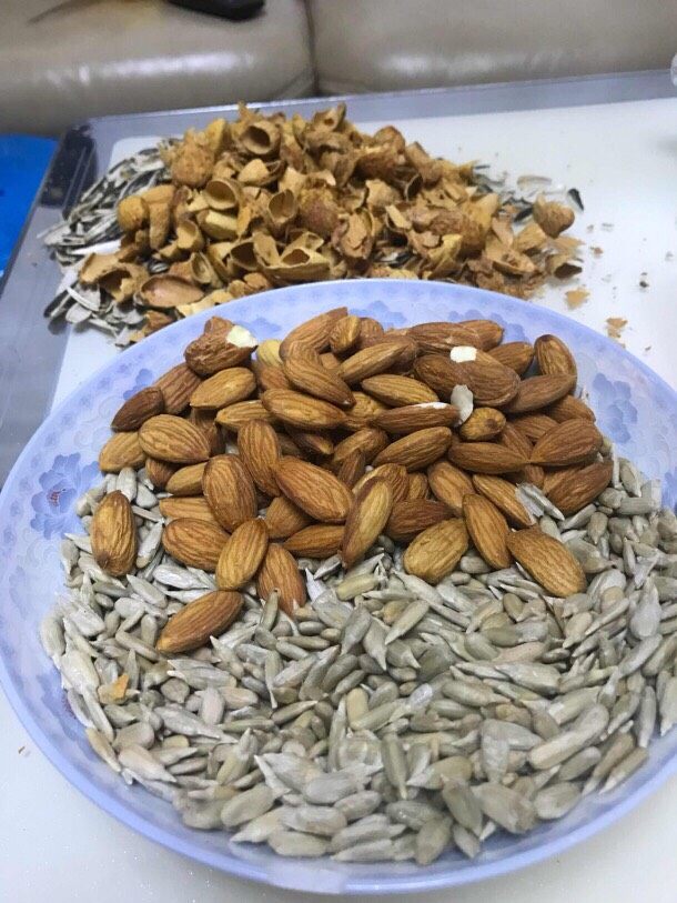 零失败经典五仁月饼,瓜子仁一定买原味的,我买的原味葵花籽自己去壳的,花生米是买的生的用烤箱烤熟的,五仁馅料尽量买原味,不要买多味,到时候串味就不好吃了