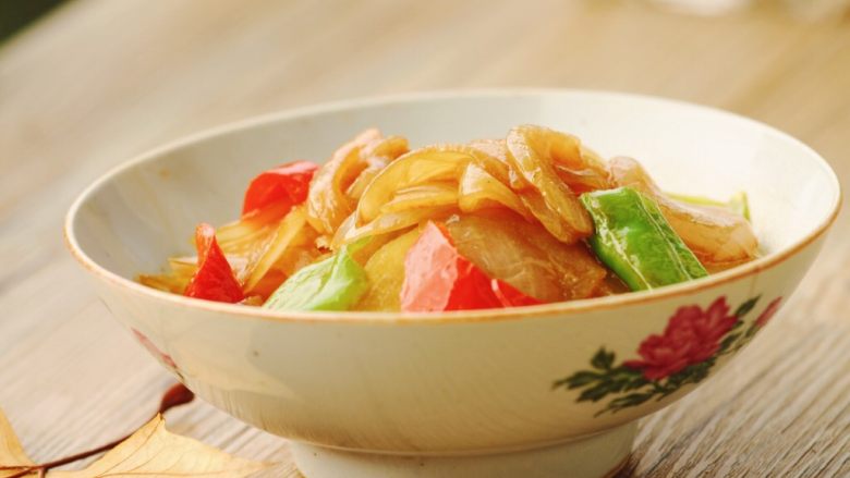 外婆的碗,我的菜—洋葱炒土豆,完成2