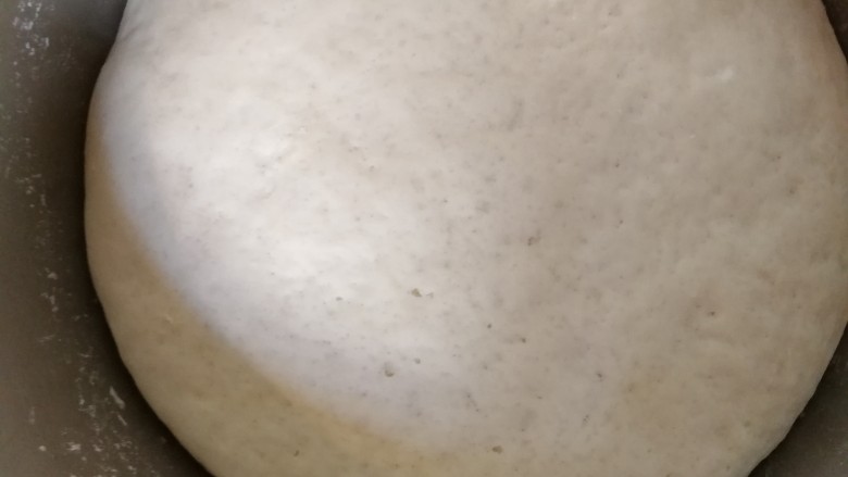 中式点心+钱袋白菜肉包,我们看一下发好的面,