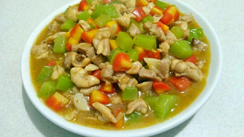 黑酱油＋糖醋鸡腿肉,出锅装盘