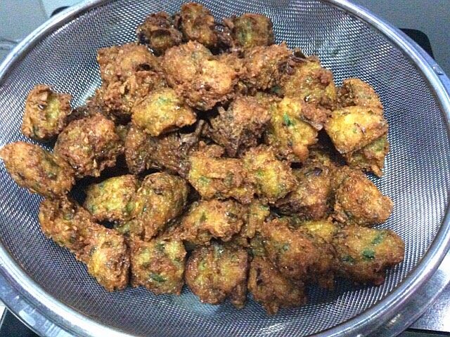 萝卜丸子,控油后,在复炸一次