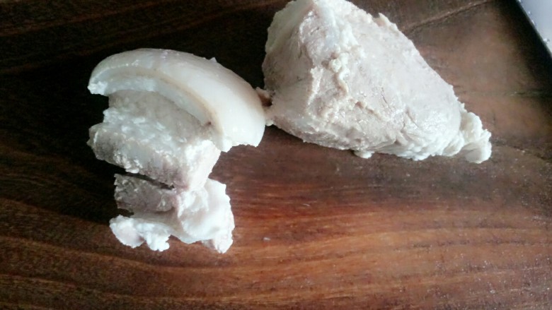 粉条白菜炖肉,提前煮好的肉