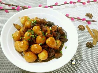 五花肉香菇烧鹌鹑蛋