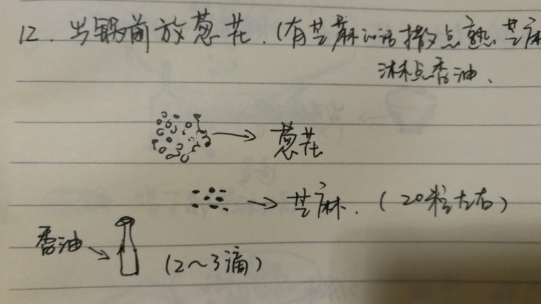 辣子鸡丁,出锅前撒入葱花，淋几滴香油。如果有熟芝麻，撒一些些。