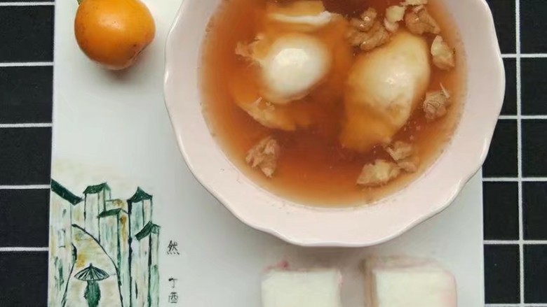 那些日子做过的餐盘画,水煮红糖蛋,蛋糕。