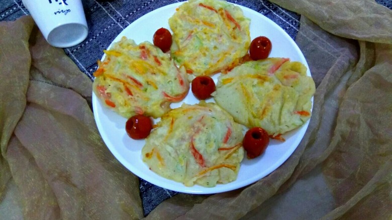 #懒人料理#快手虾皮三丝饼