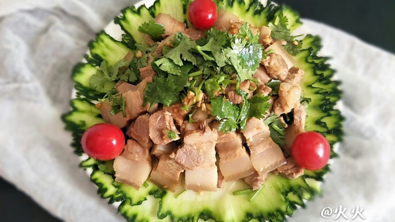 蒜泥白肉,成品图