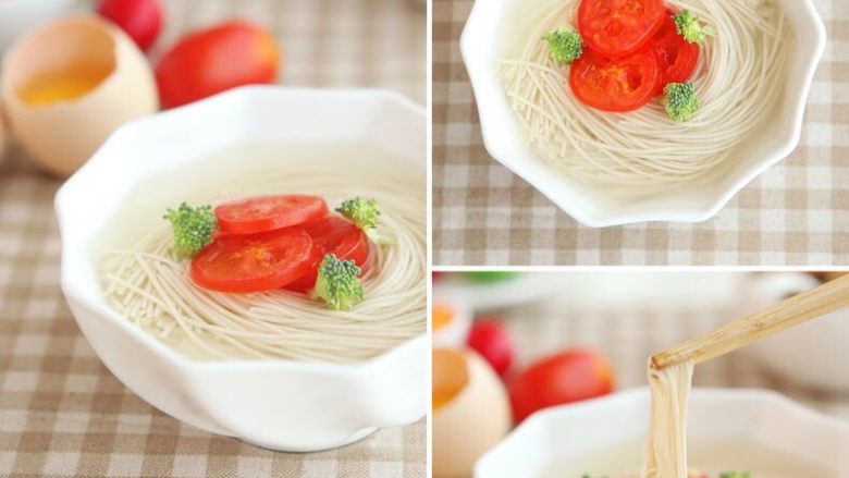 婴儿造型辅食之@@宝贝儿的彩虹桥
「6个月以上宝宝食用」,婴儿面条宝贝的汤锅煮熟。我们家还没宝宝吃盐,所以我没放盐和调料,也没有放油。
