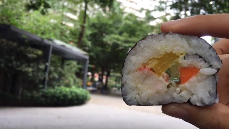 紫菜包饭,成品之一