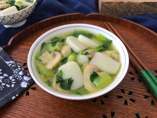 绣花锦蘑菇汤年糕