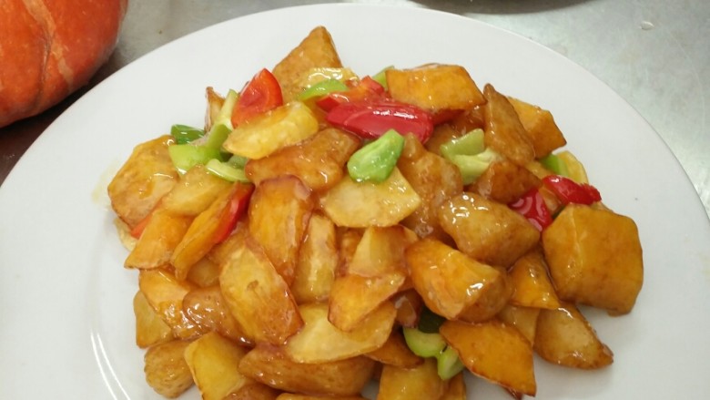 红薯水果缤纷鲜三彩,近距离的拍照,酸甜口,不油腻,很好吃