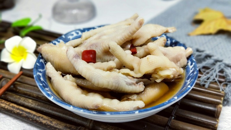 健康零食~香糟凤爪,近看,也是下酒菜~