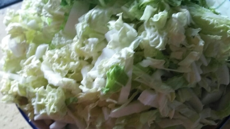 白菜粉条豆泡炖一锅,<a style='color:red;display:inline-block;' href='/shicai/ 114'>白菜</a>洗干净,切丝,切段,切片随意,准备出来