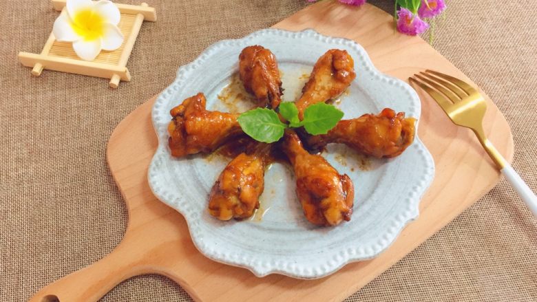 照烧鸡翅根,成品图。味道棒棒哒!