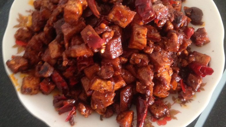 麻辣香干丁,成品，口味重