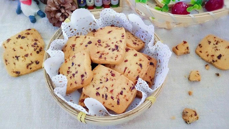 蔓越莓饼干,满屋子的黄油香!