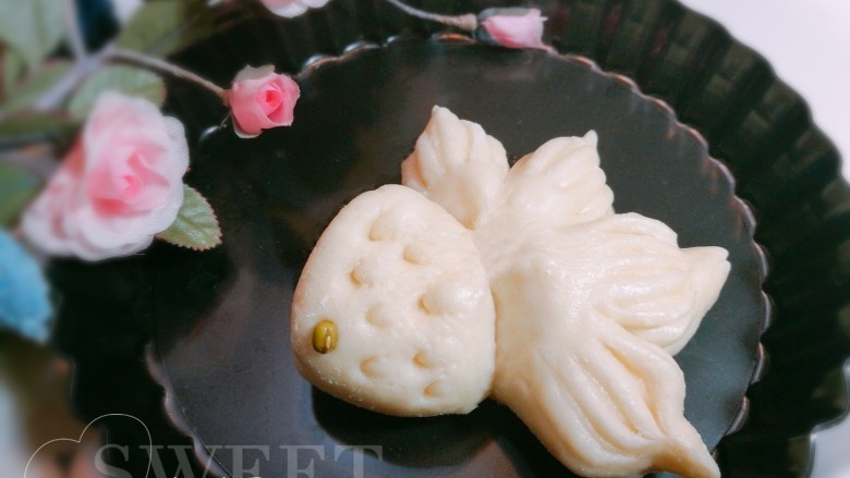 花样面食~金鱼馒头,出锅的金鱼馒头肉嘟嘟的 感觉很萌呦