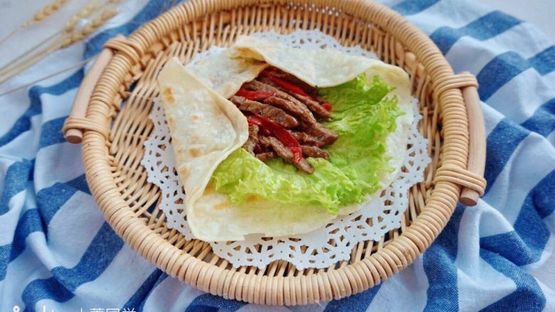 嫩牛肉卷饼#感恩节食谱#,成品
