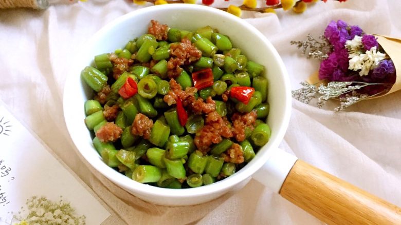 肉末四季豆,超级下饭