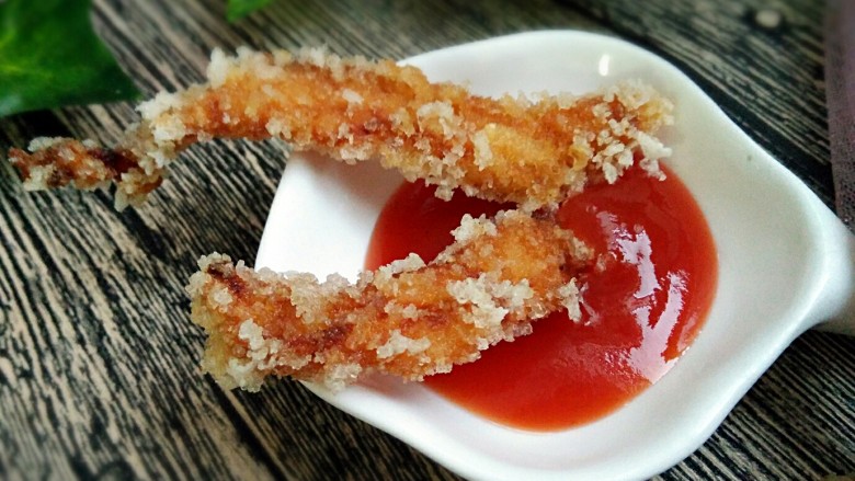 #感恩节食谱#香酥脆脆炸鸡柳,很快就吃木了,女儿好喜欢,尤其是这份番茄酱🍅