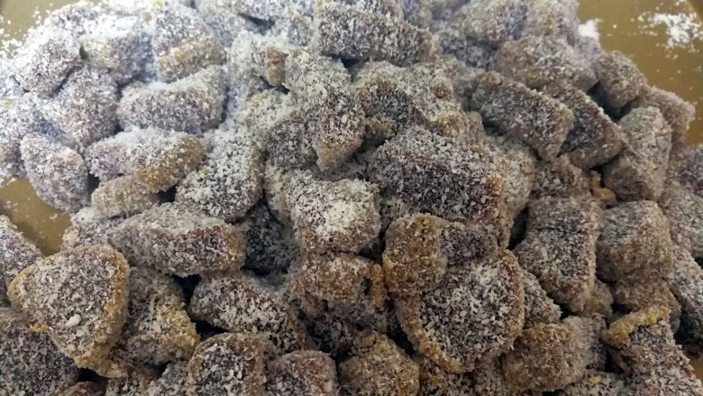 姜汁软糖,全部切好啦!
