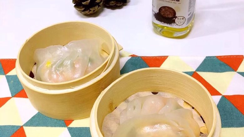 水晶虾饺,成品