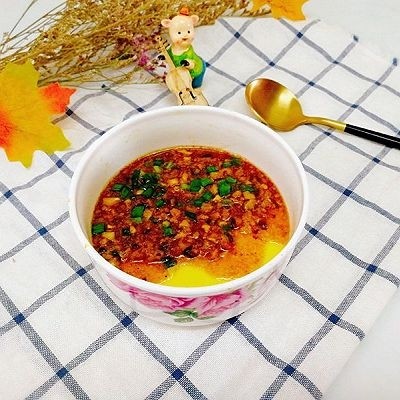 百变鸡蛋+香菇肉末鸡蛋羹,成品图