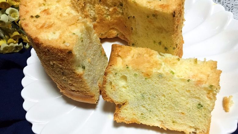 香葱肉松戚风蛋糕
