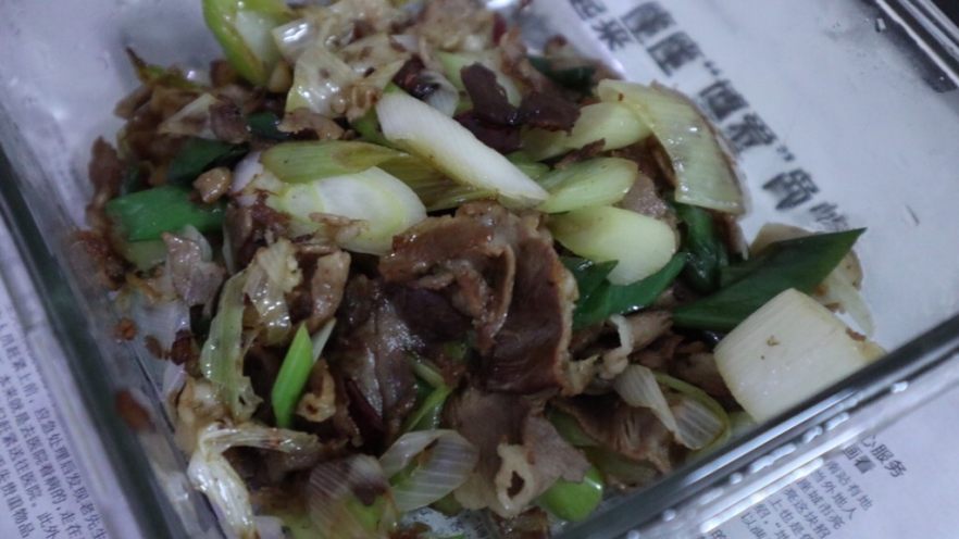 葱爆羊肉
