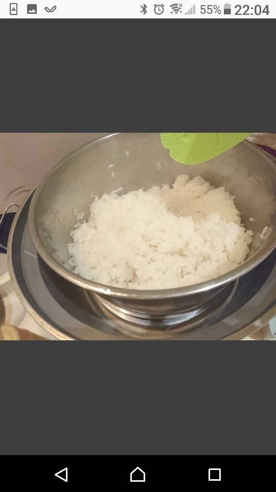 台式雞肉飯,照正常模式煮飯,跳起後先松飯再悶10分鐘。