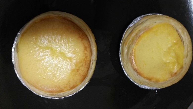 面包机版蛋挞,出锅
