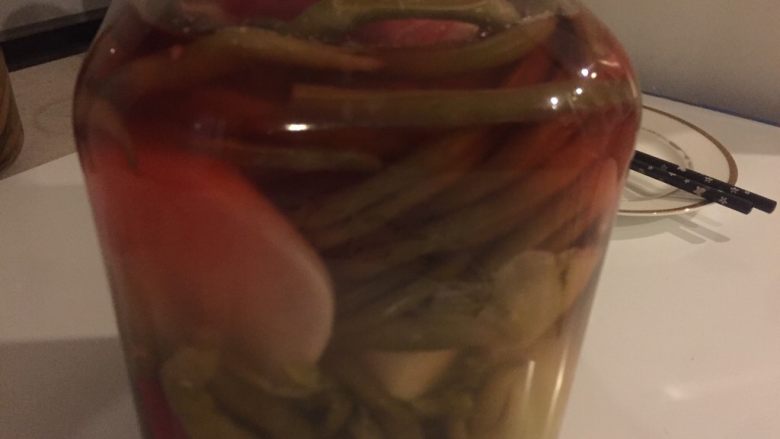 红油泡豇豆炒肉末,自制<a style='color:red;display:inline-block;' href='/shicai/ 53680'>泡豇豆</a>。