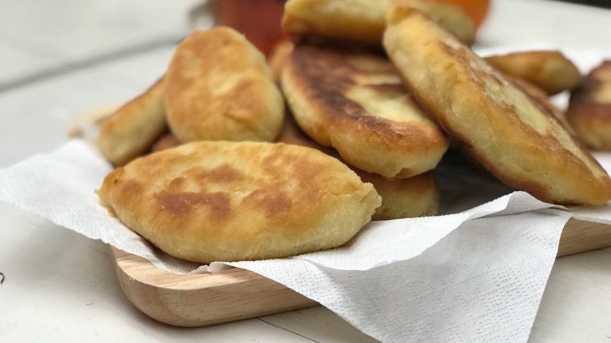 蛋葱油饼