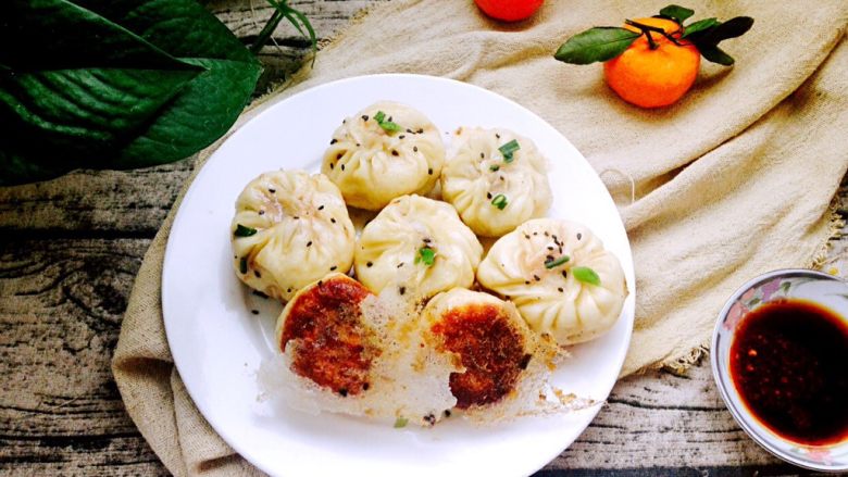 冰花牛肉生煎包