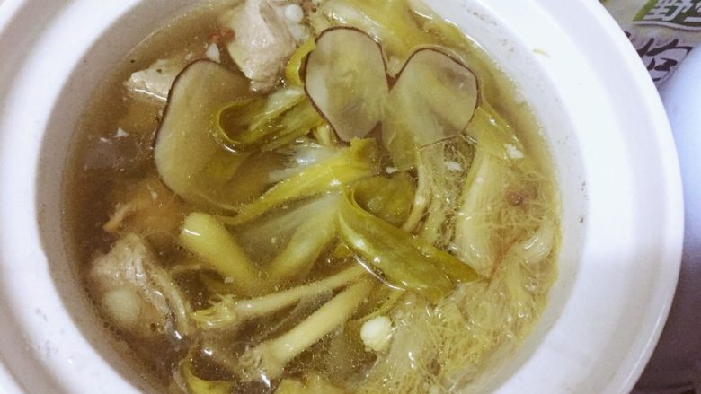 霸王花海底椰无花果排骨汤,完成✅