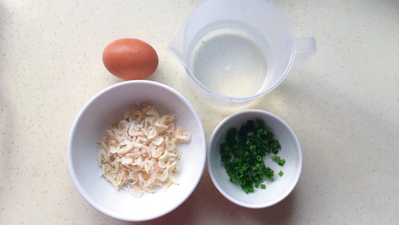 百变鸡蛋+虾扯蛋(小虾米鸡蛋羹),准备好所有食材