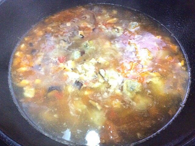 小黄花鱼丸子汤,小火养熟,不要大火煮
