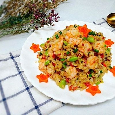 炒饭秀+什锦蛋炒饭,成品图