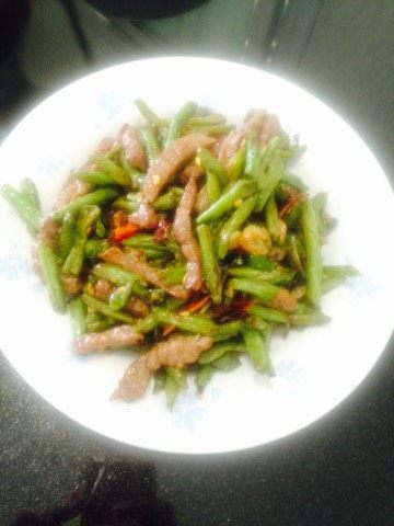 牛腩干煸豆角