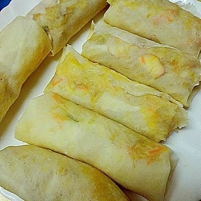 福州+炸春卷,一个个卷好了,开始起油锅了