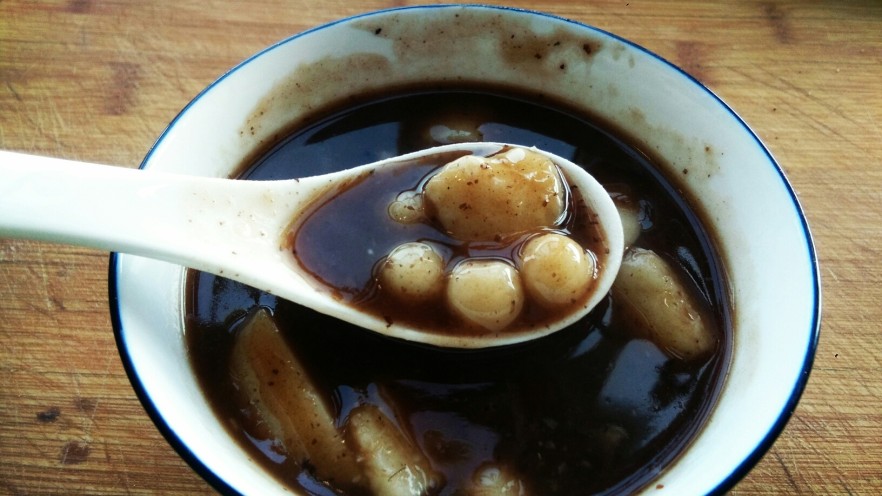 芋头豆沙小圆子