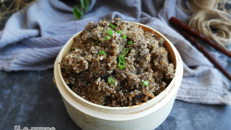 粉蒸牛肉,软糯香酥的粉蒸肉就好了