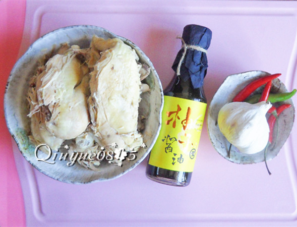吃鸡+柚香凉拌鸡丝,准备食材
