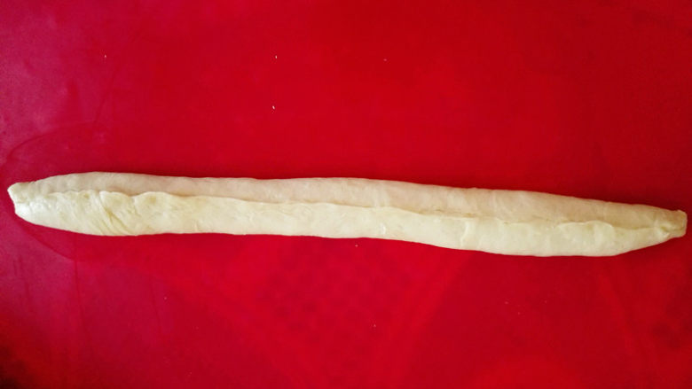 圣诞花环面包,包好,收口要收紧,