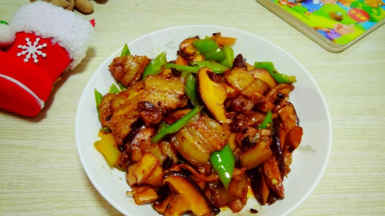 豆豉香菇五花肉,成品