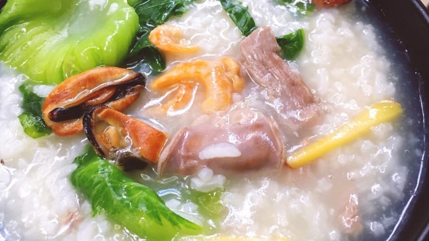 芥菜杂锦粥